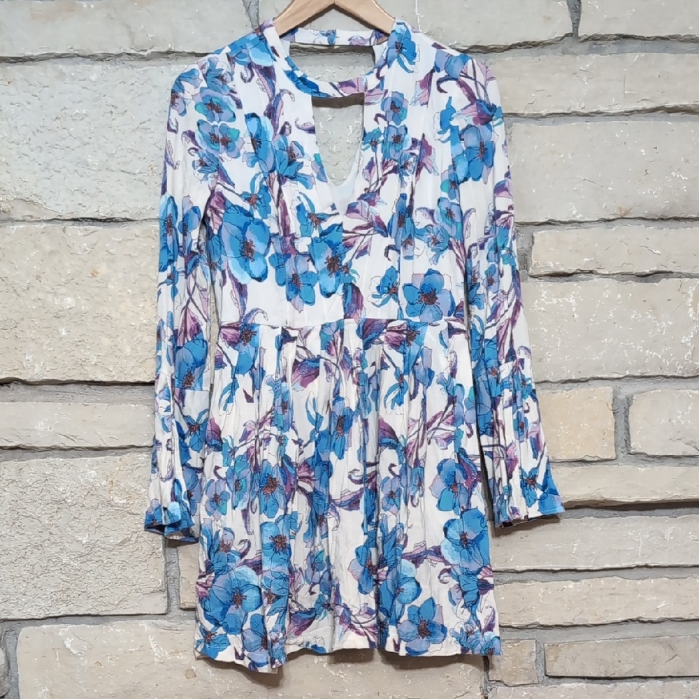 Free People Floral Watercolor Dress